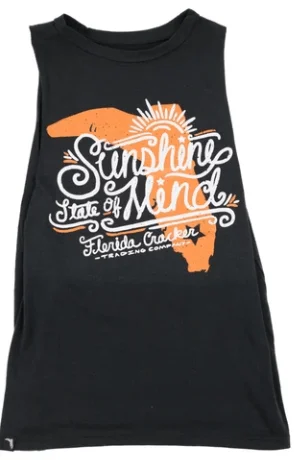 Florida Cracker Trading Co. Women's Black Sunshine Concert Tank Top