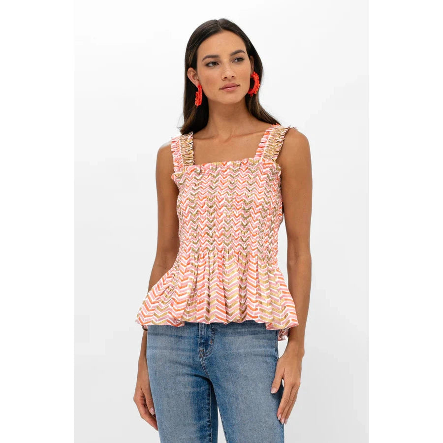 Oliphant Smocked Tank Top